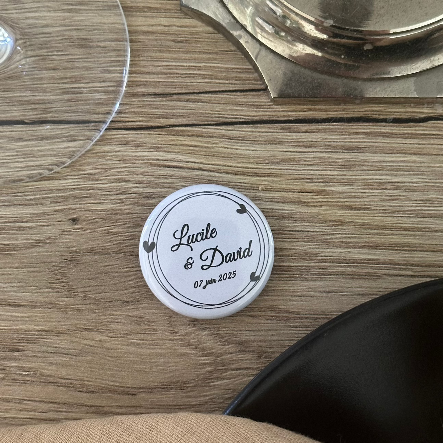 Badges mariage