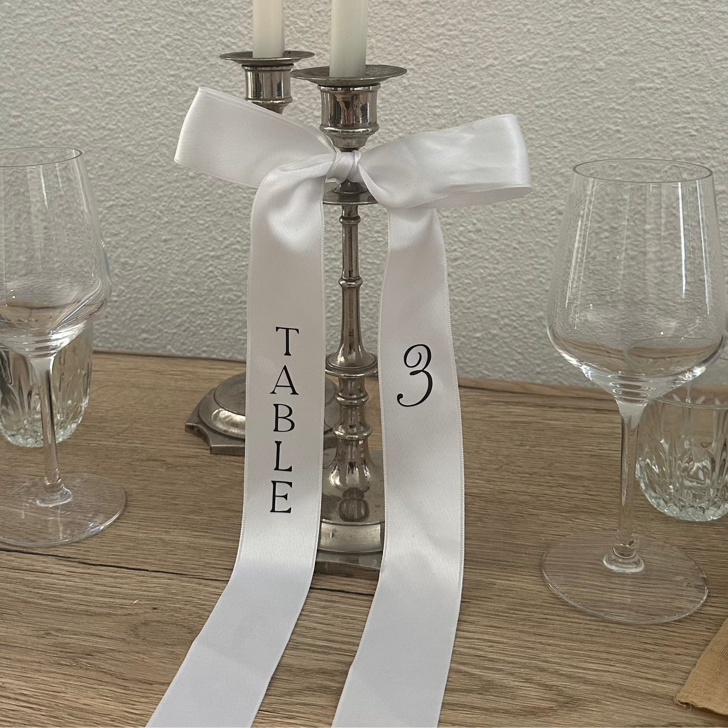Numéro de table ruban