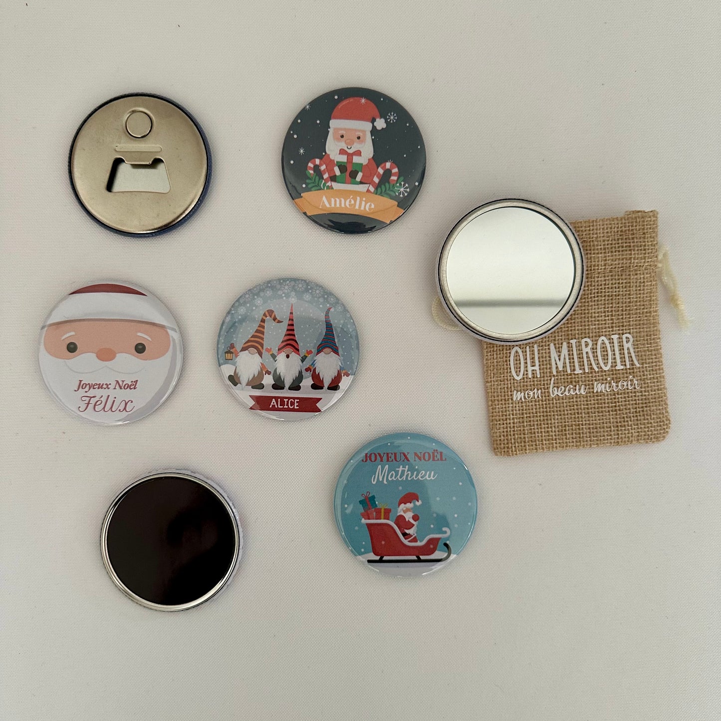 Miroir de poche de Noël