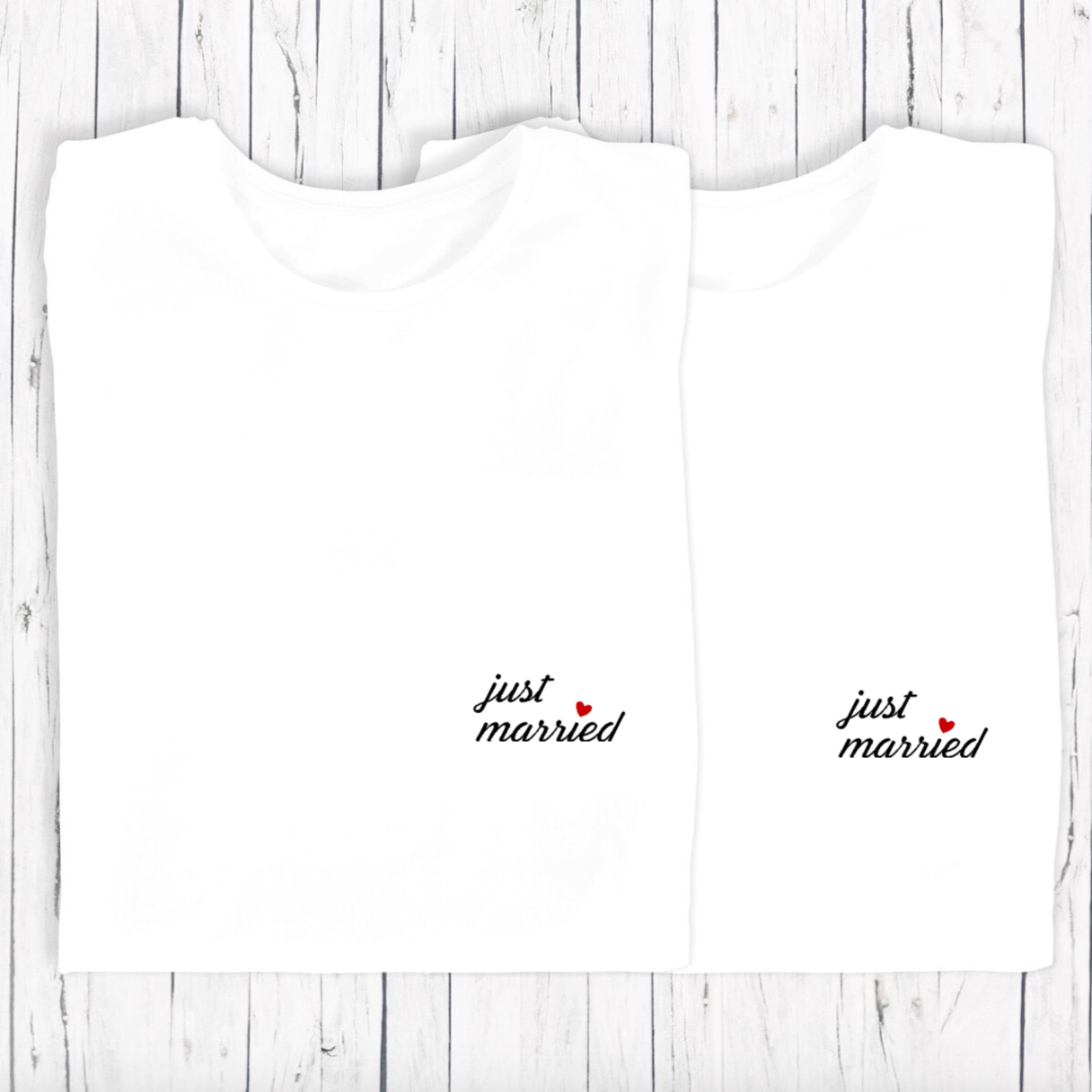 T-shirts "Just Married"
