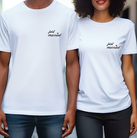 T-shirts "Just Married"
