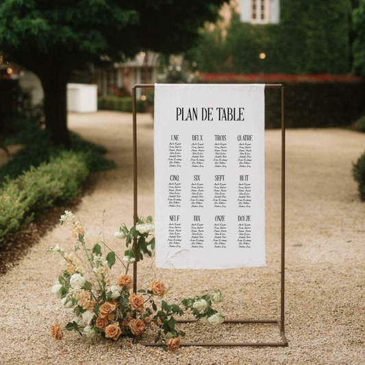 Plan de table en tissu